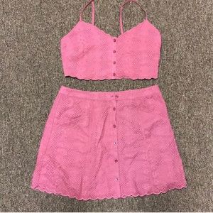 Forever 21 Crop Top Mini Set